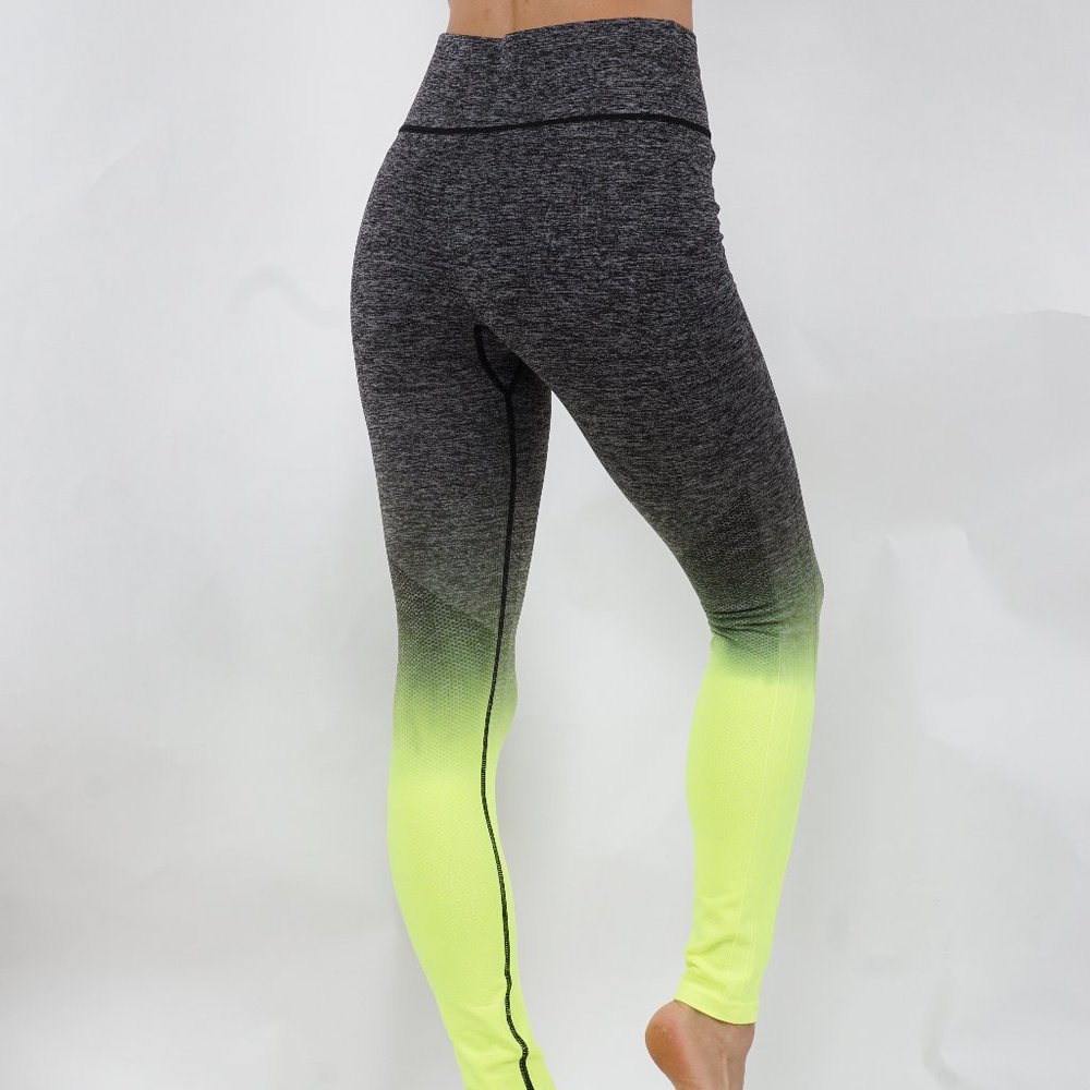 Ombre Yoga leggings seamless mid waistband - Picture 2 of 4